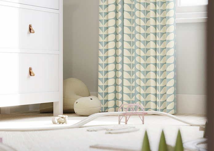 Orla Kiely Solid Stem, Duckegg - Made to Measure Curtains - Image 5